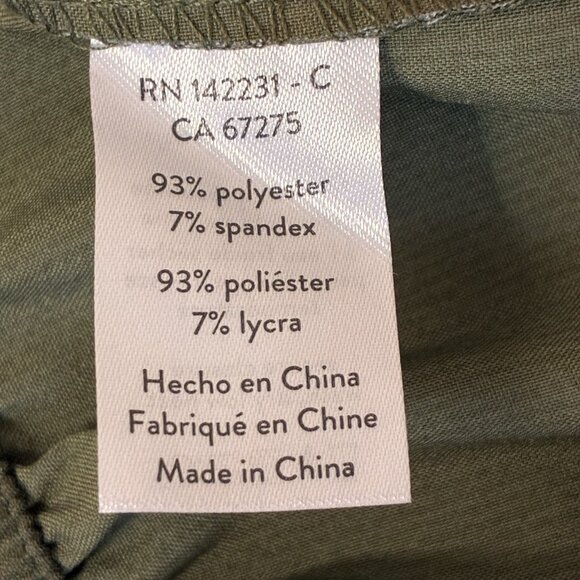 Ripskirt Hawaii Sport Skirt Womens Medium Olive Green Elastic Insets Beach - Picture 11 of 12